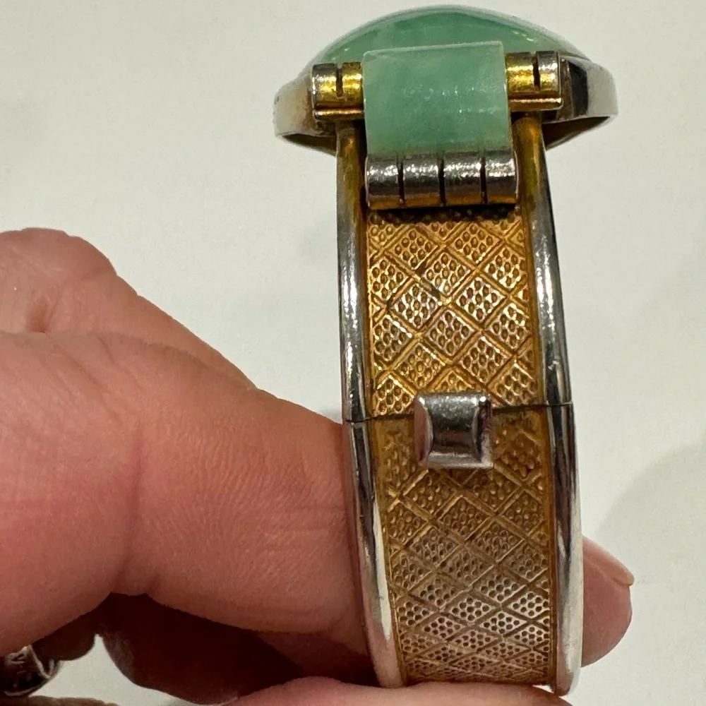 Vintage 1930s Fabon Fse Paris 725 Deposé, Art Deco Bengel Bracelet.